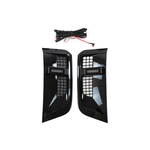 Gloss Black ABS LED Side Vents for Land Rover Defender 90/110