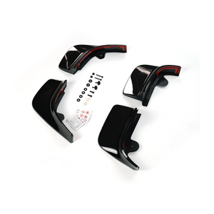 Installation view of PLOMOR mud flaps Range Rover L460 easy fit