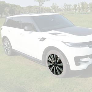 PLOMOR Custom forged aluminium wheels (18-23 inch) on a Range Rover Sport L460, showcasing the lightweight, high-strength design, precise fitment, and aggressive styling for performance upgrade.