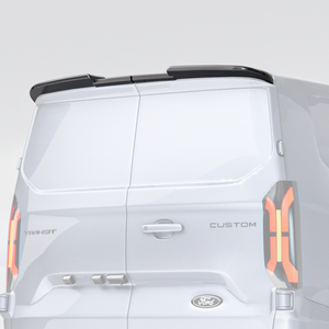 Exterior upgrade spoiler installed on Ford Transit Custom