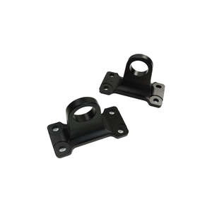 Rear tow hooks gloss black and red finish for Land Rover Defender