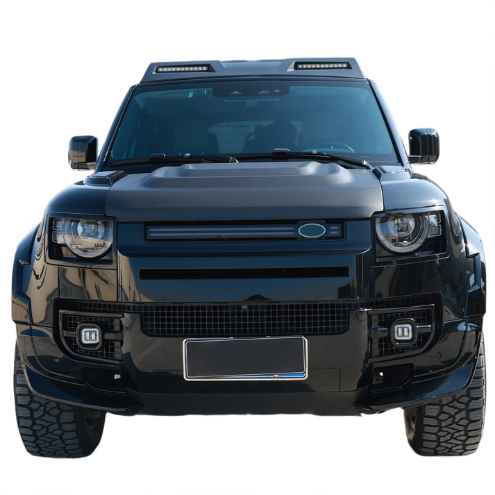PLOMOR Gloss Black ABS Front Bumper Splitter Corner Trims for Land ...
