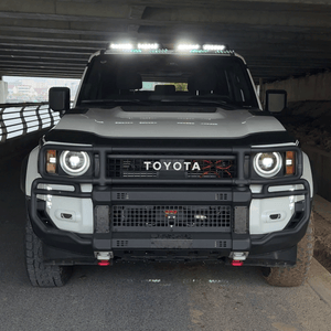 PLOMOR Four Lamp Roof Light Cover for Toyota Land Cruiser LC250 Land Cruiser 1958 2024-2026 Gloss Black