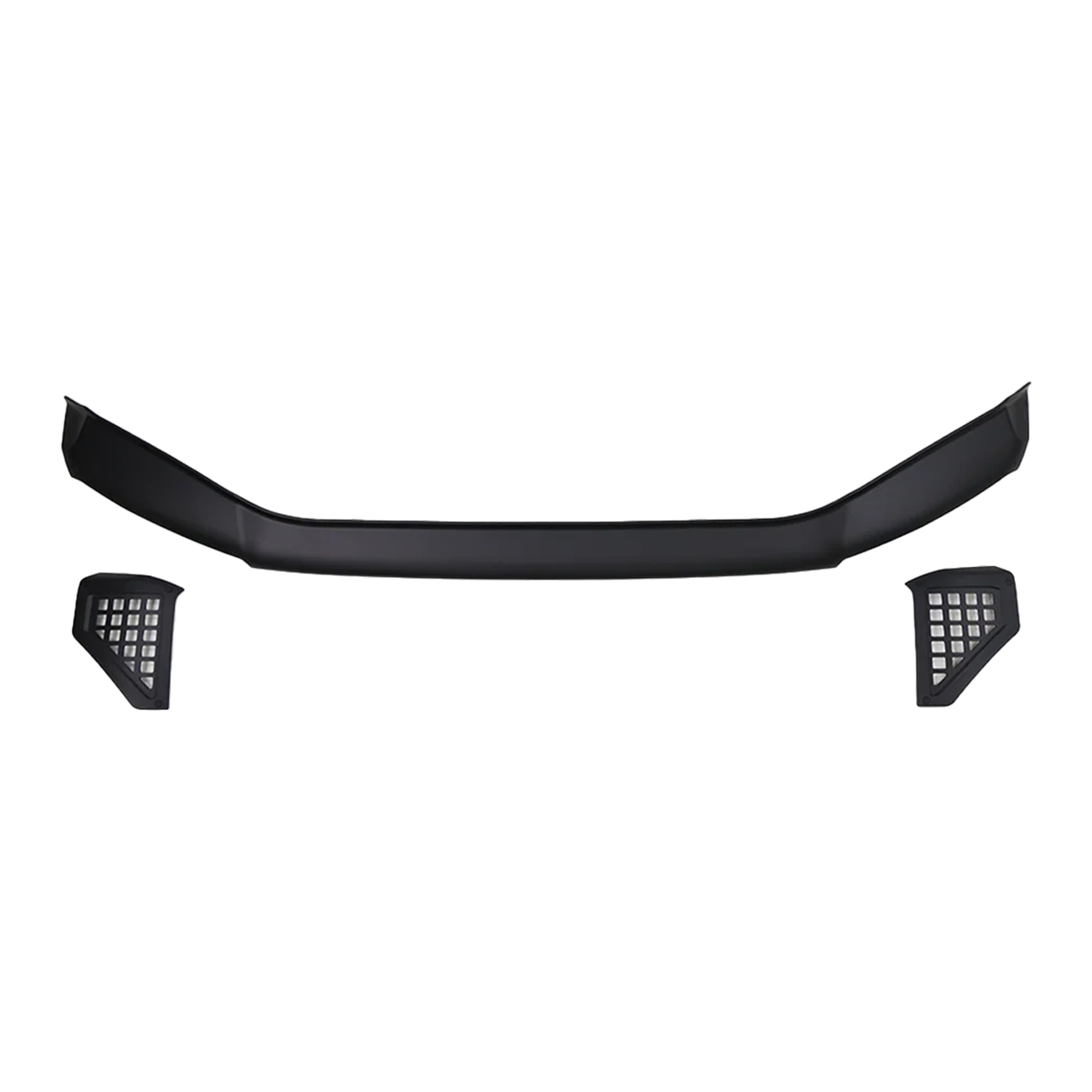 PLOMOR PP black front bug shield hood deflector for Toyota Land Cruiser LC250, product studio view