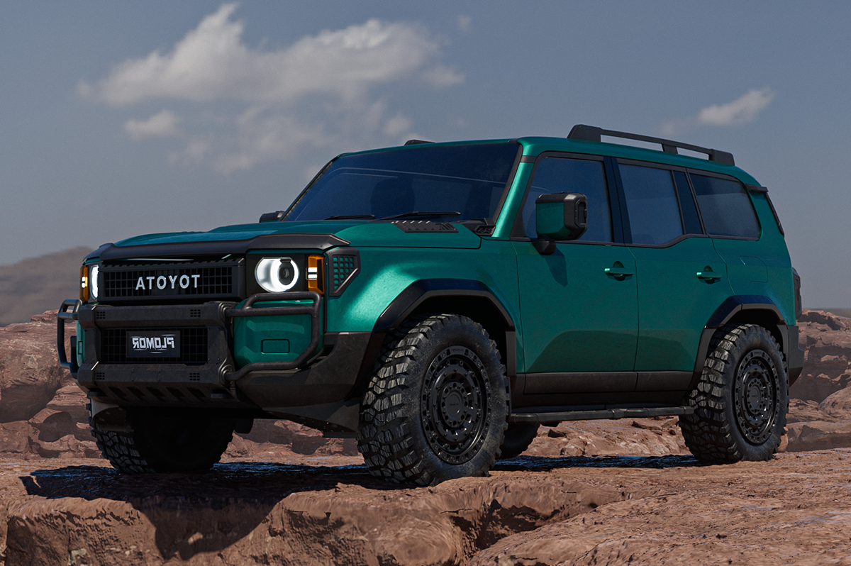 Wide Body Fender Flares  - Wide Body Fender Flares for Toyota Land Cruiser LC250 – Matte Black ABS