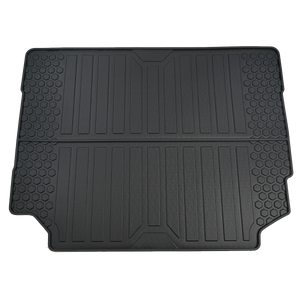 Full-length black TPE boot mat for Land Rover Defender 90/110