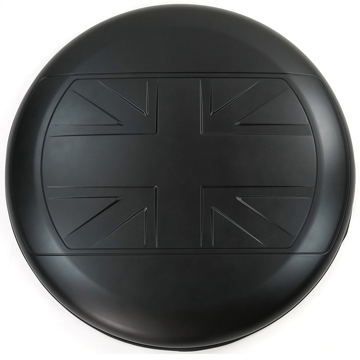 PLOMOR UK Flag ABS Spare Wheel Cover for Defender 110 Front View