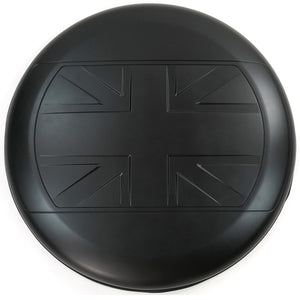 PLOMOR UK Flag ABS Spare Wheel Cover for Defender 110 Front View
