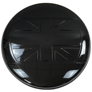 PLOMOR UK Flag ABS Spare Wheel Cover for Defender 90 Front View