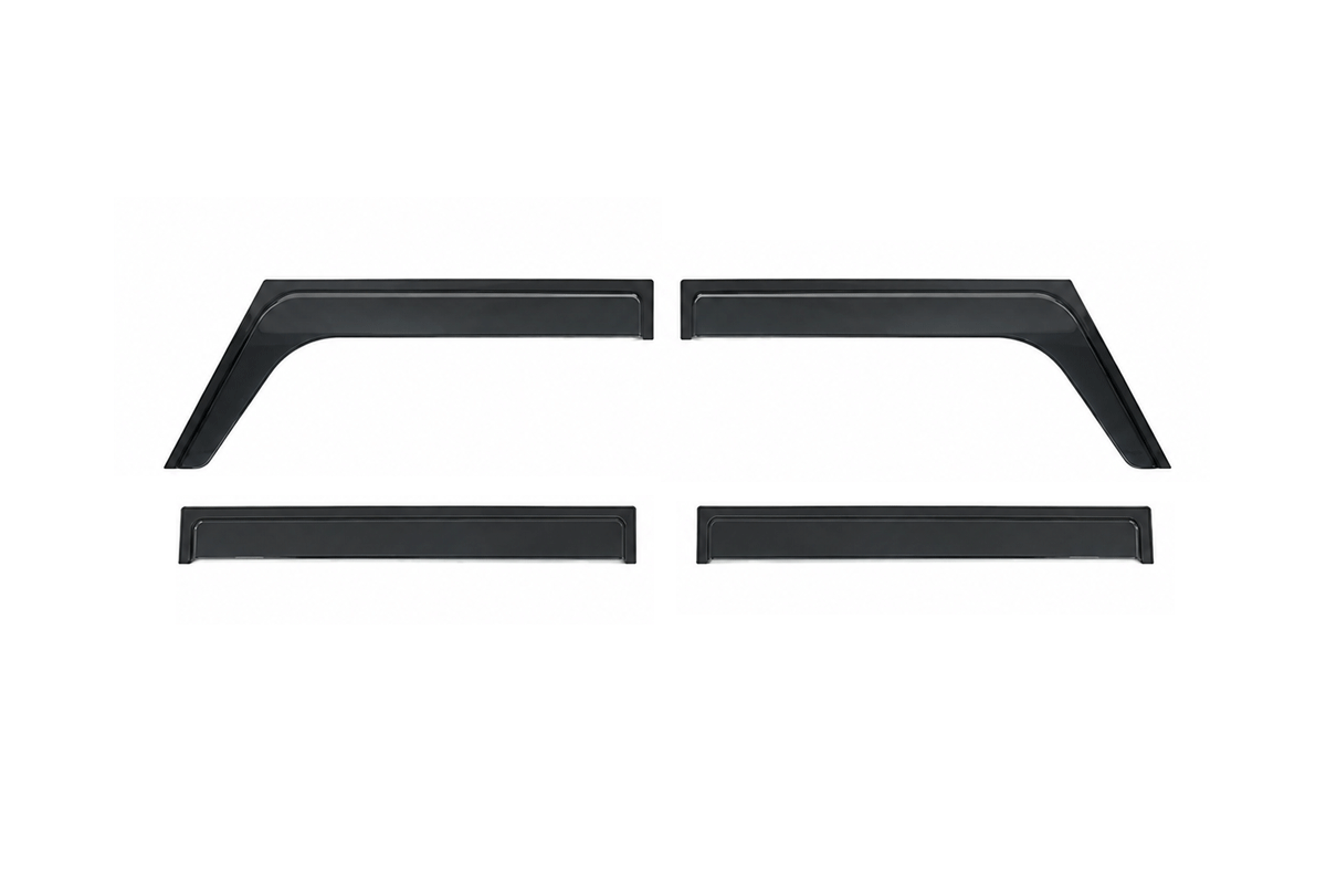 Aerodynamic ABS Design - PLOMOR Offroad Window Deflectors for INEOS Grenadier 2023–2025 | 4-Piece Rain Guards & Sun Visors