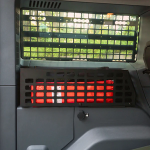 plomor offroad rear MOLLE storage panel installed in INEOS Grenadier cargo area