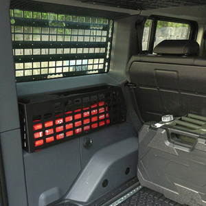 plomor rear cargo MOLLE panel installed in INEOS Grenadier trunk side area