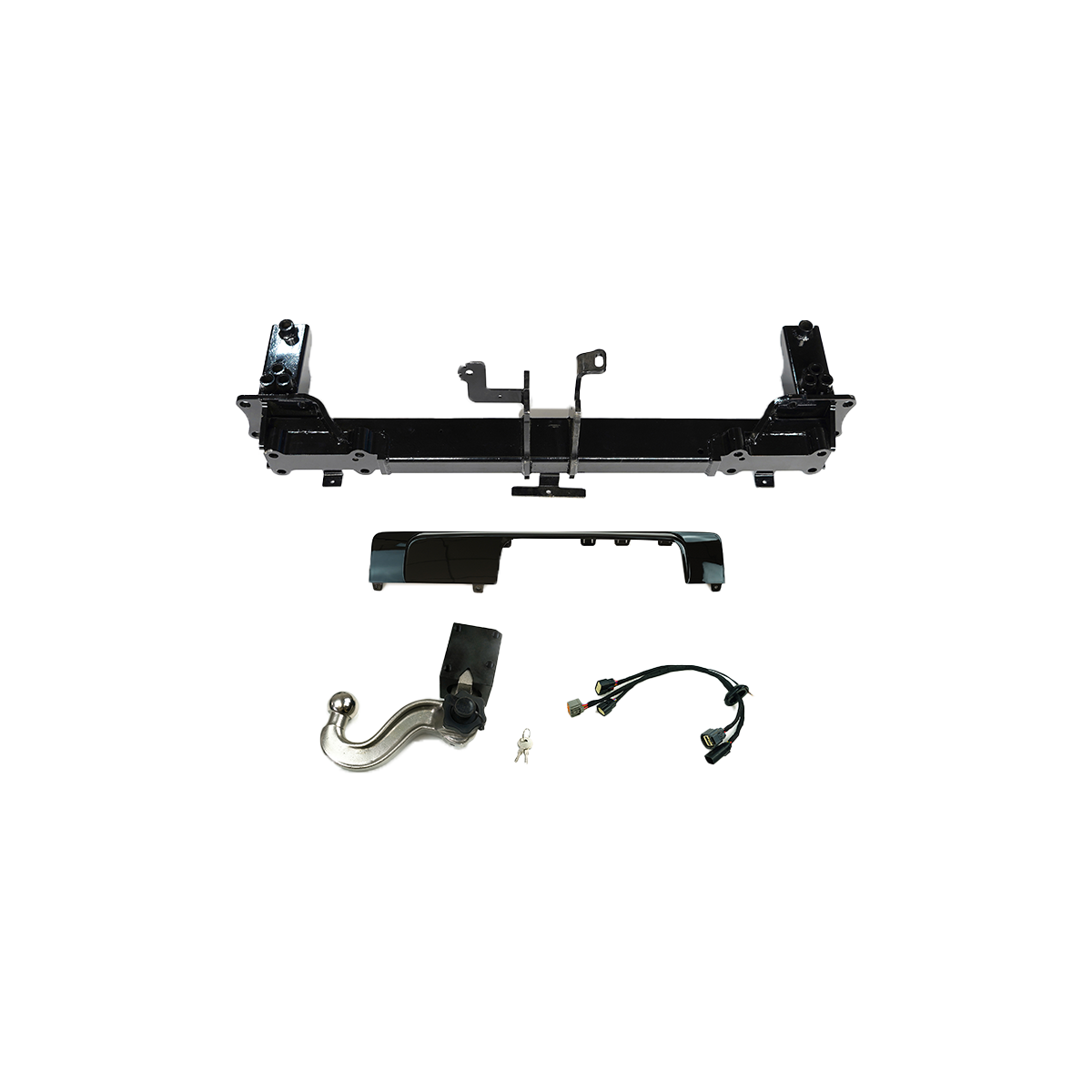 Steel Tow Bar for Land Rover Defender 90/110 – Black