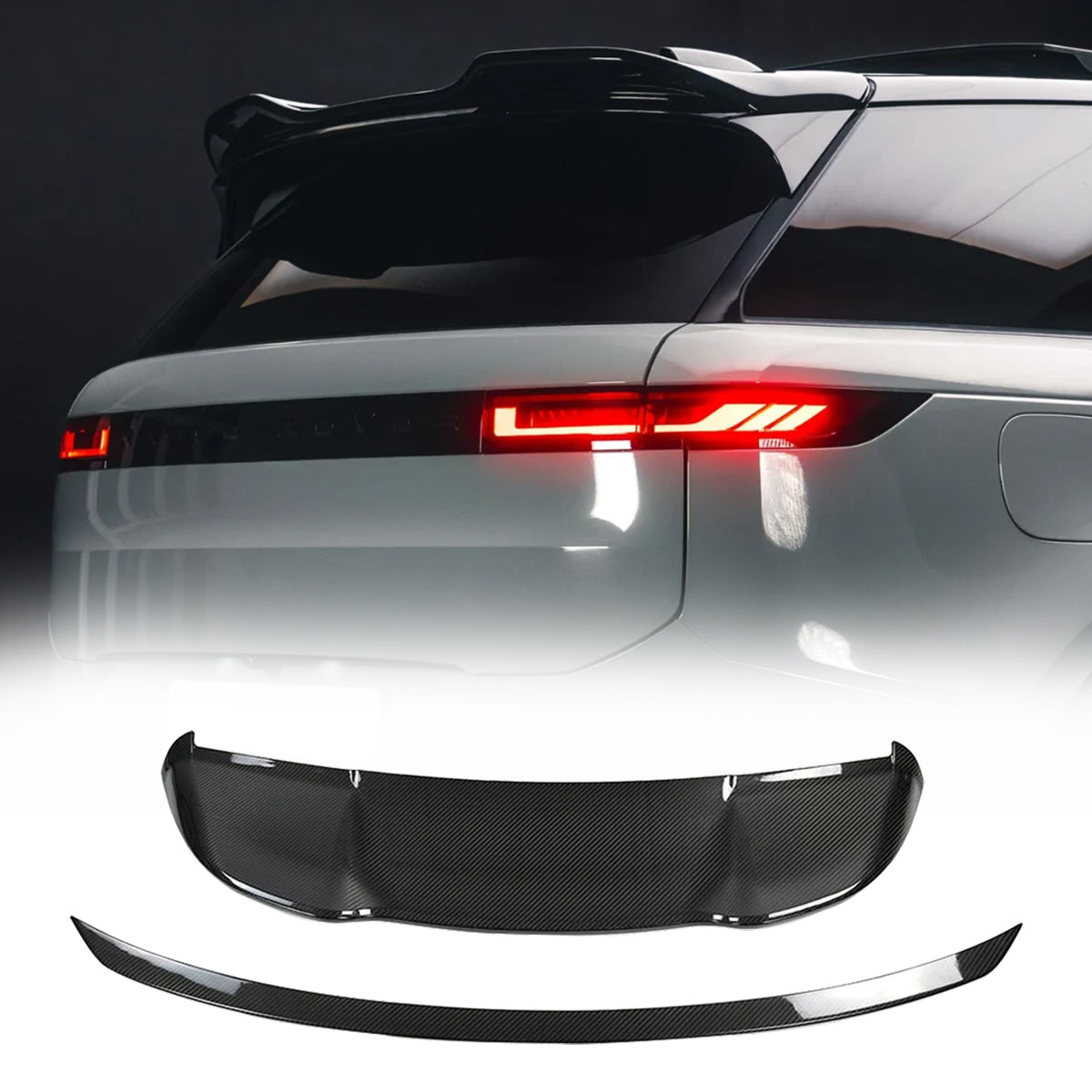 PLOMOR Carbon Fibre Roof Spoiler and Middle Wing for Range Rover L460 2022+