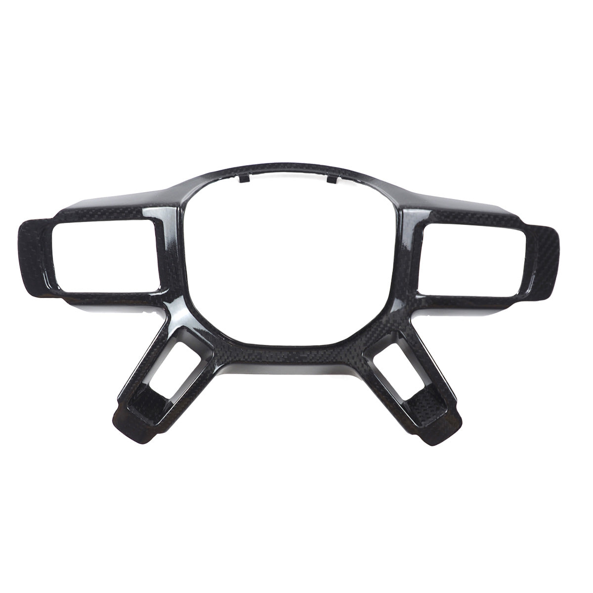 Carbon fiber steering wheel interior trim cover premium car styling