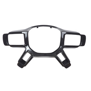 Carbon fiber steering wheel interior trim cover premium car styling