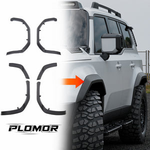 PLOMOR wide body fender flares for Toyota Land Cruiser 250 2024–2027
