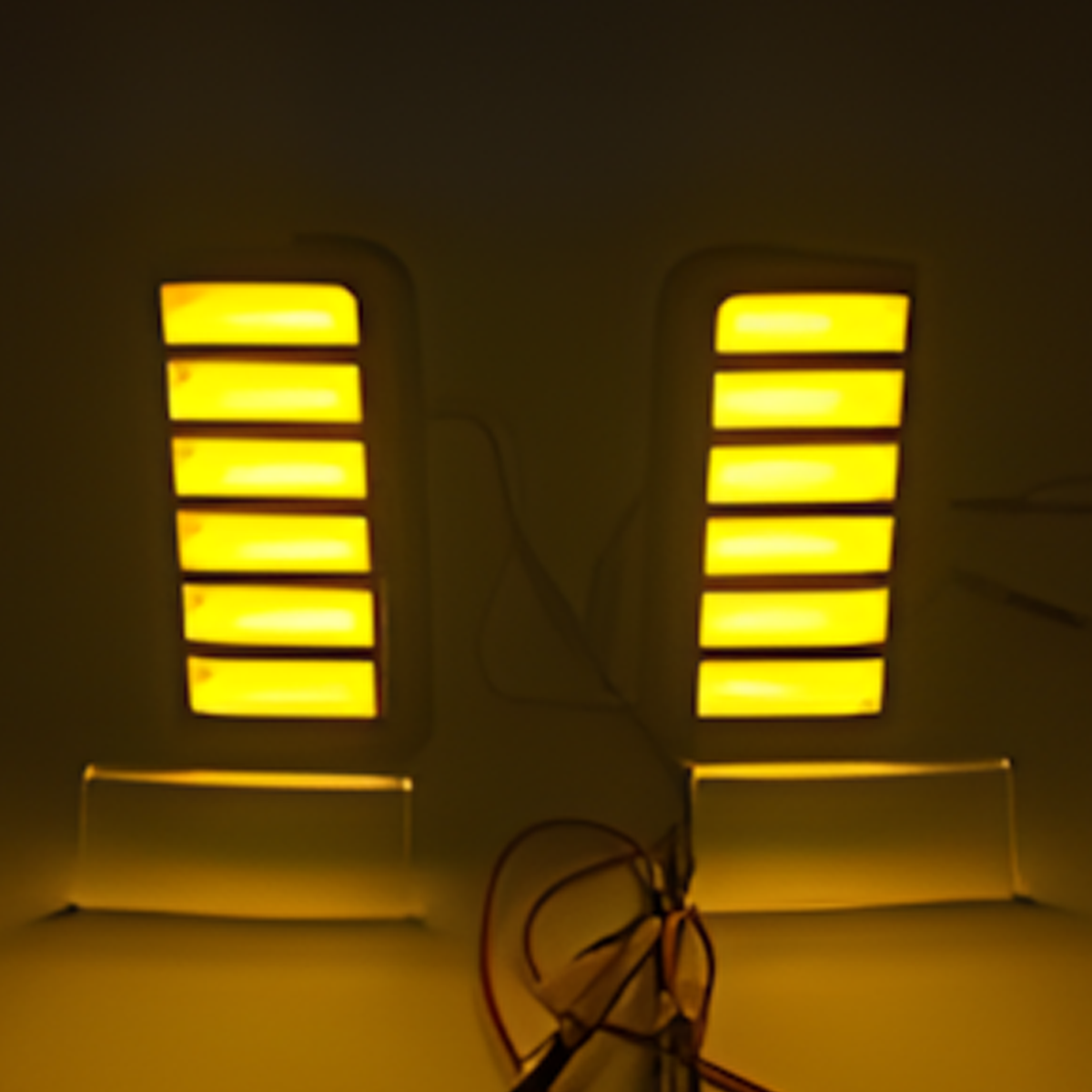 Dynamic amber LED side mirror turn signal illuminated on Toyota Land Cruiser LC250 2024+