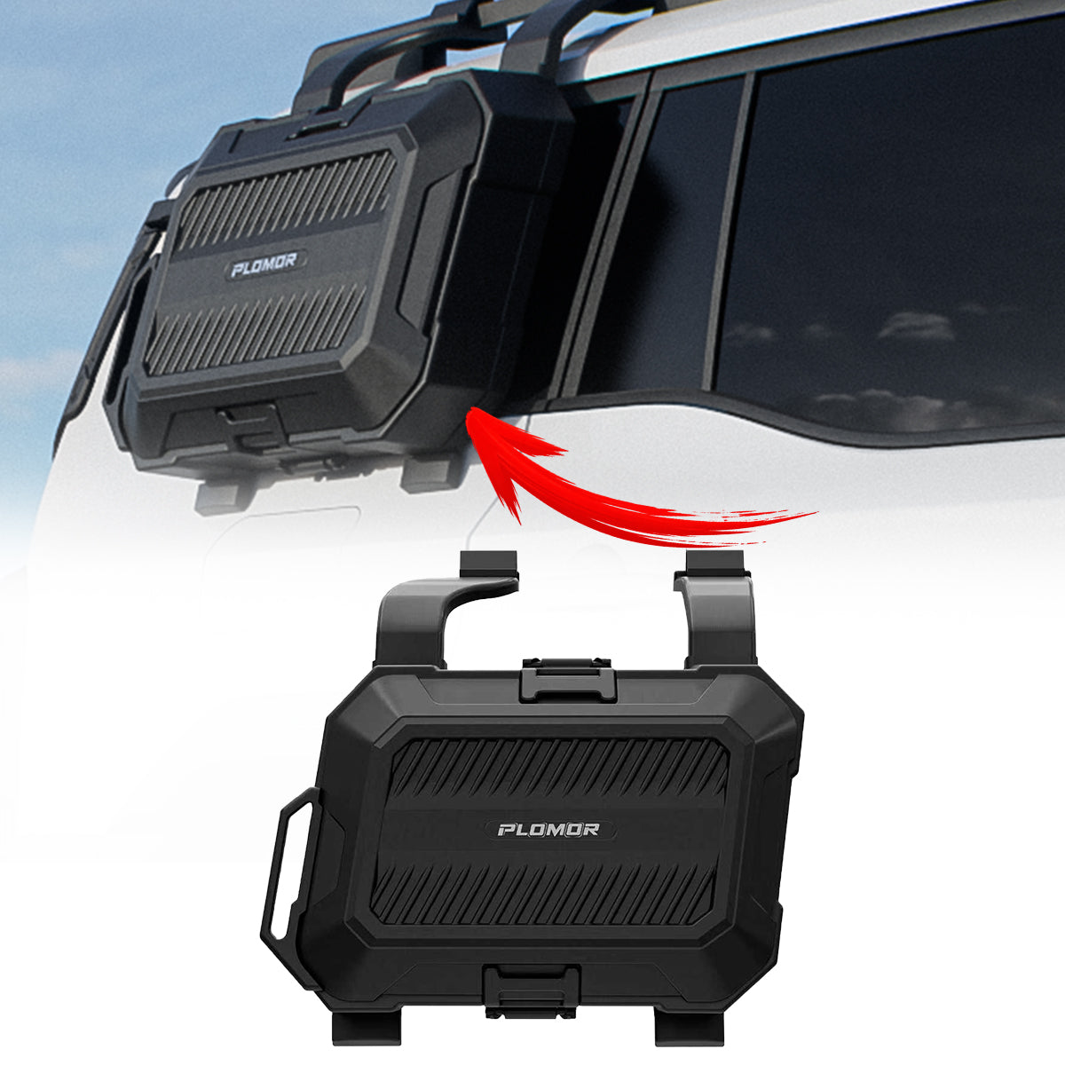 PLOMOR ABS Side-Mounted Storage Box for Toyota Land Cruiser LC250 2024–2026