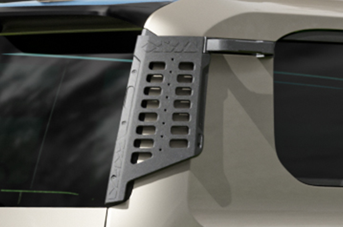 Matte-Black Industrial Off-Road Bar Guard - LC250 D-Pillar Grab Handle & Modular System – Magnesium-Aluminum Alloy – Lightweight Off-Road Utility – Pair (2PCS)