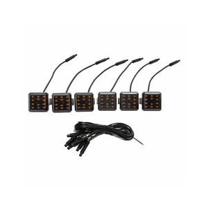 Front view of grille-mounted amber light kit for Toyota Land Cruiser LC250 (“Land Cruiser 1958”) with bold off-road style