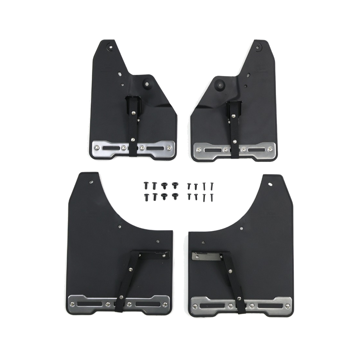 Close-up of durable rubber mud flaps for Toyota LC250 with OEM-style fit