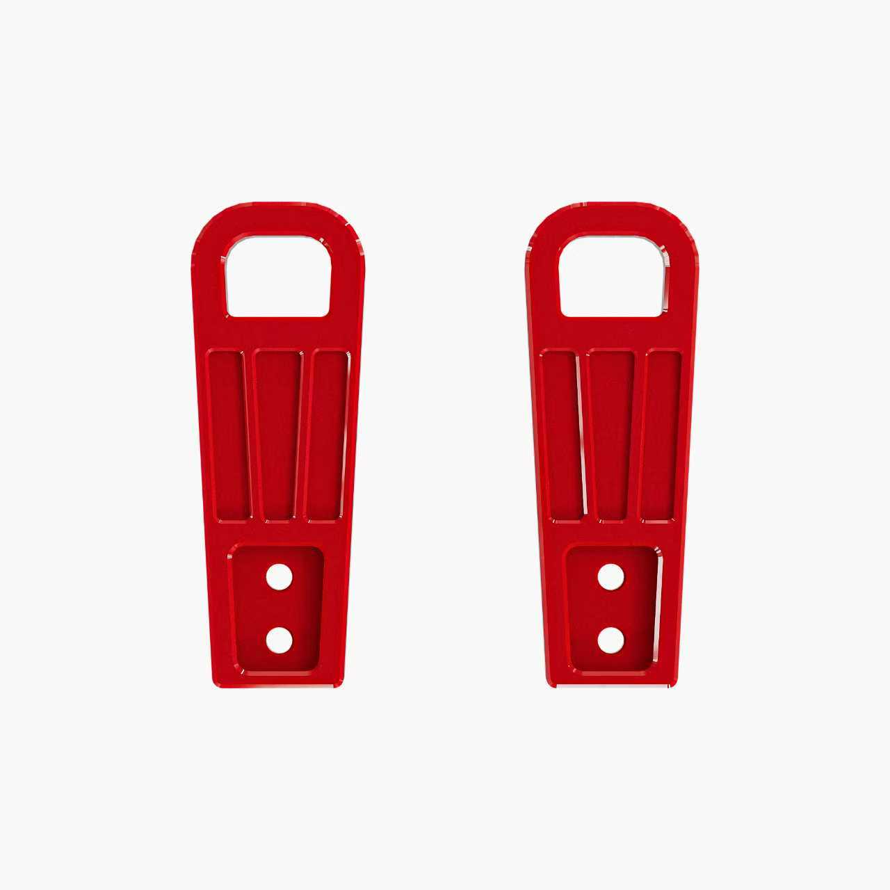 Toyota Land Cruiser LC250 tow hook kit, drill-free installation, strong billet aluminum design for off-road recovery.