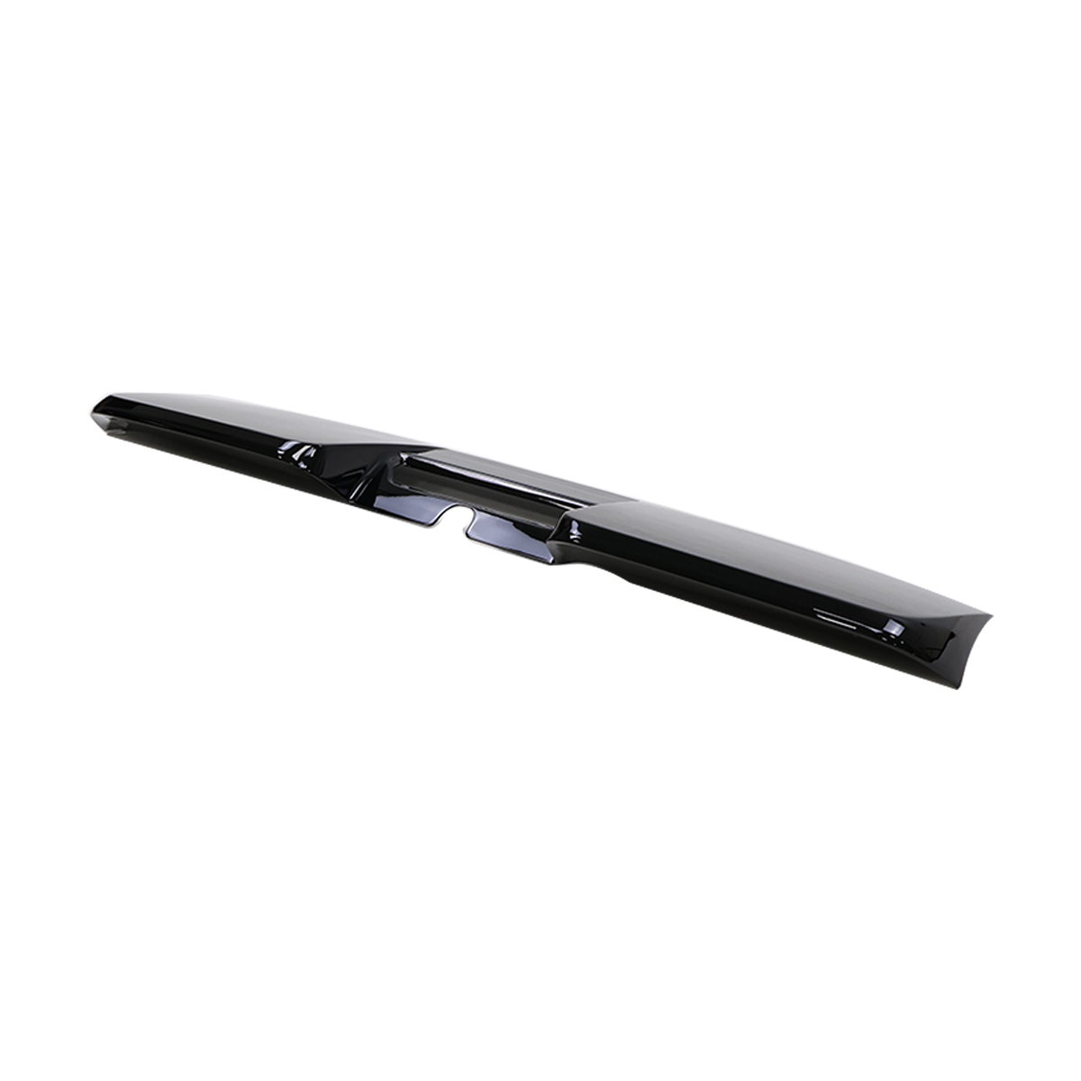 Side view of Toyota LC250 rear spoiler in durable gloss black ABS, custom fit for 2024+ model